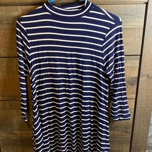 Blue/White stripped dress